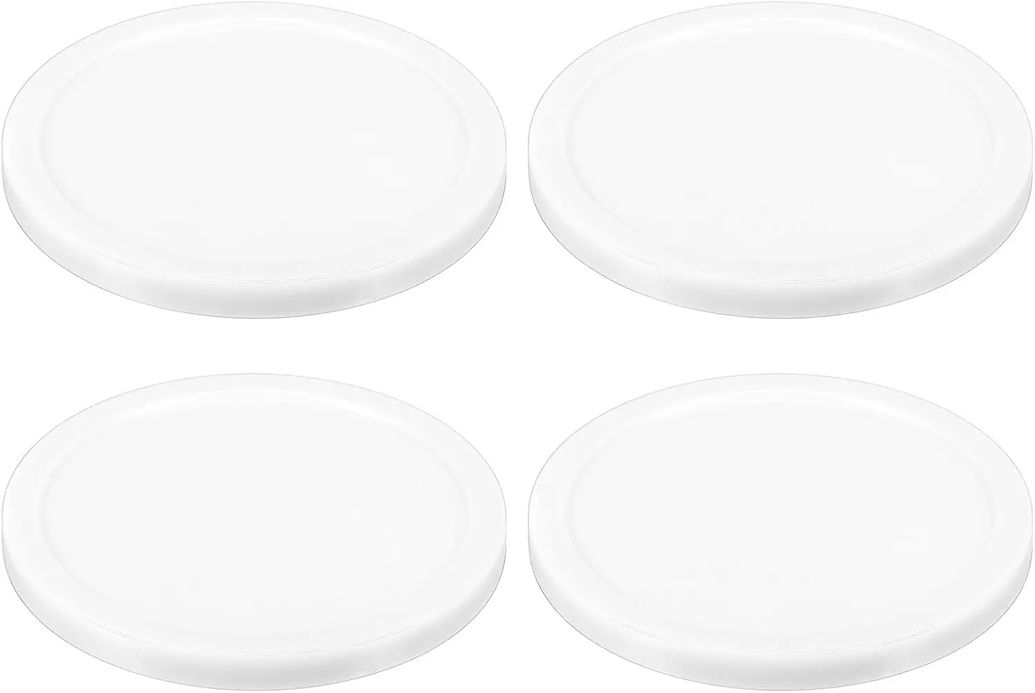 xxzcs Heavy-Duty Air Hockey Replacement Pucks – 8.2cm White ABS (Set of 4)