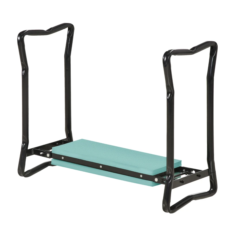 Padded Garden Kneeler and Seat Bench, Padded Foldable Garden Stool, Green